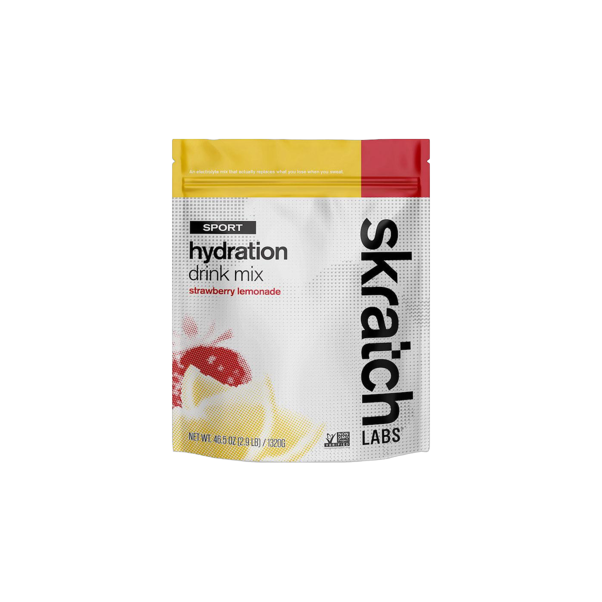Skratch Labs Sport Hydration Mix 1320g Bag, Strawberry Lemonade, pack view